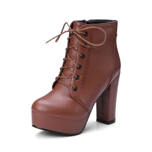 Winter Boots Women Platform High Heels