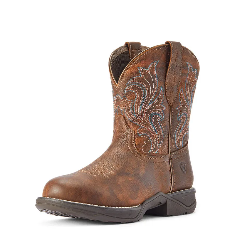 Women's Ariat Anthem Round Toe Shortie Western Boot