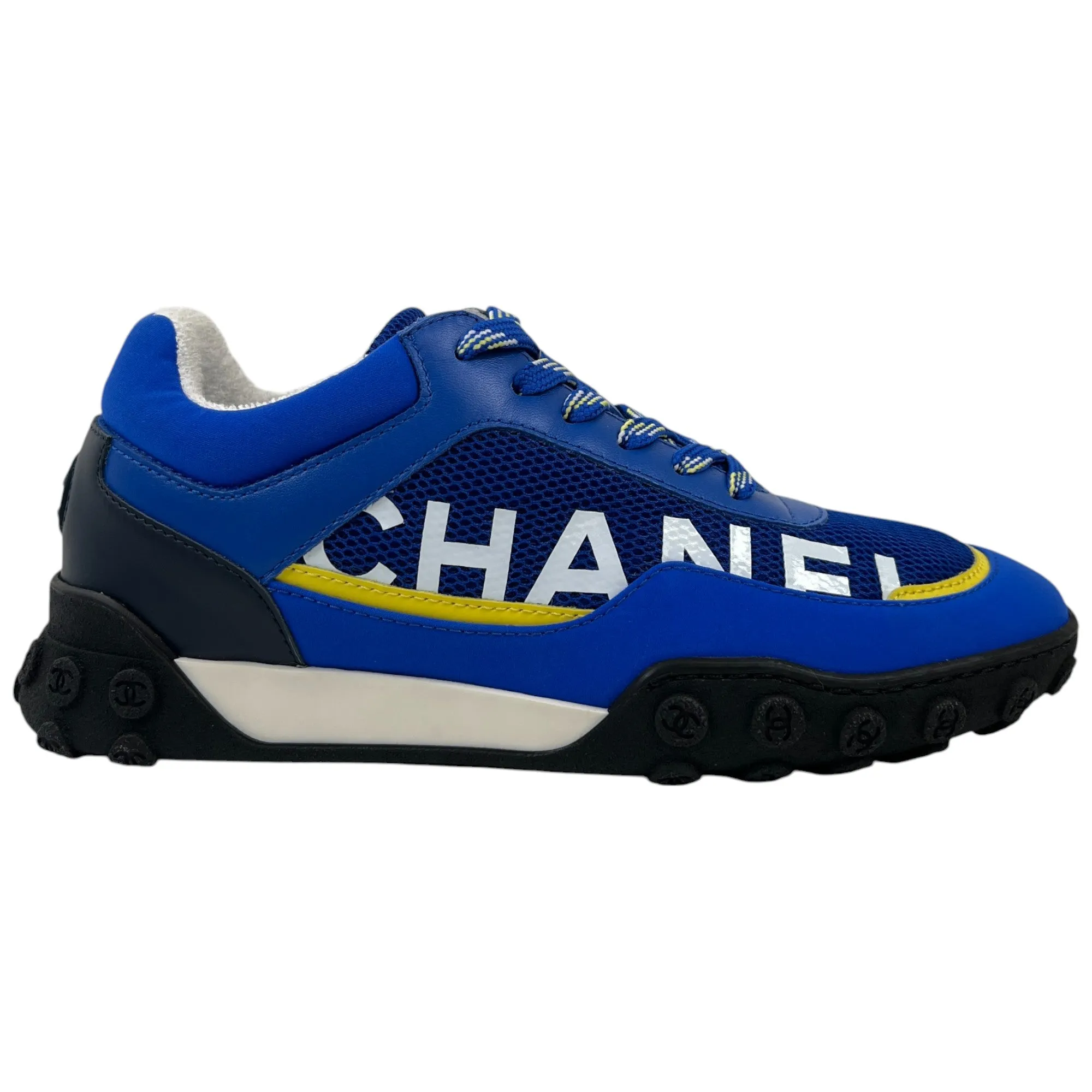 Women's Cc Logo Low Trainers Blue Size EU 35 / UK 2