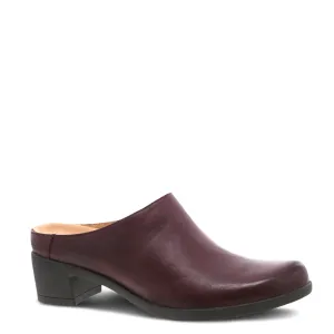 Women's Dansko Carrie Color: Wine Burnished Nubuck