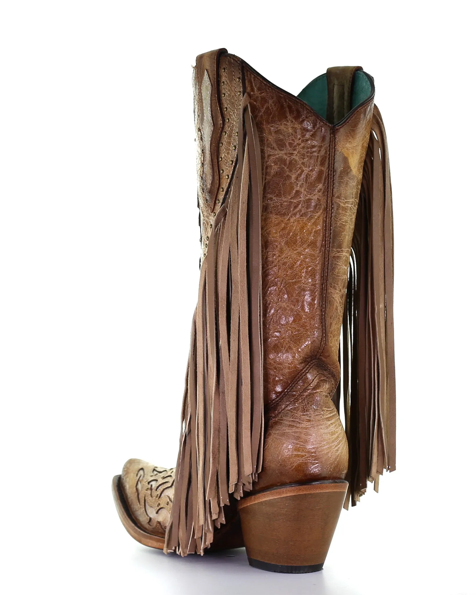 Women's Inlay Fringe Western Boots