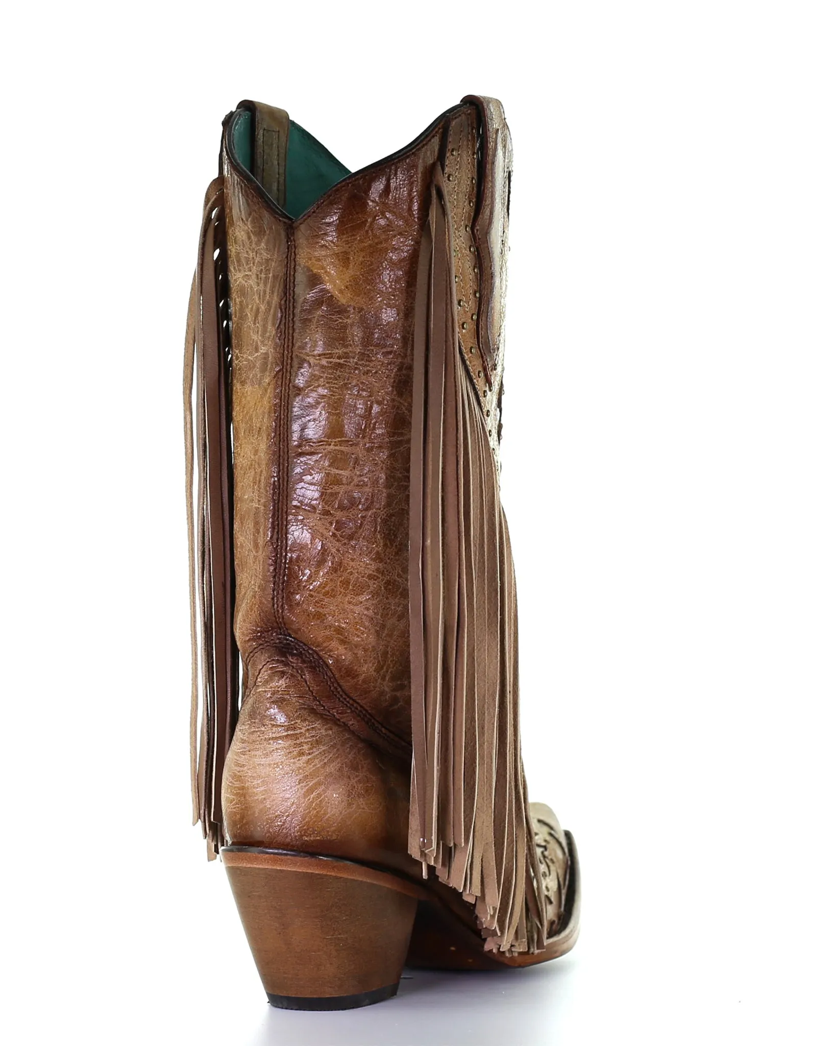 Women's Inlay Fringe Western Boots