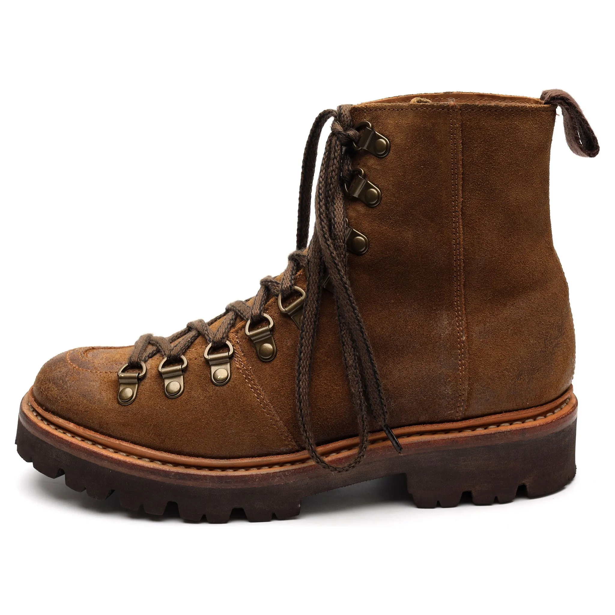 Women's 'Nanette' Brown Suede Hiker Boots UK 4