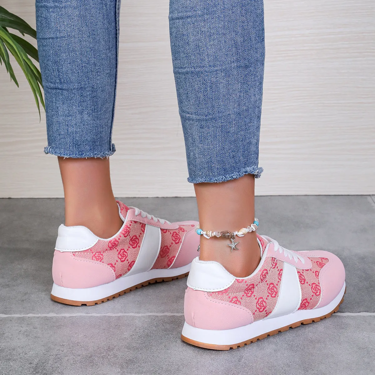 Women's Round Toe Flat Sneakers