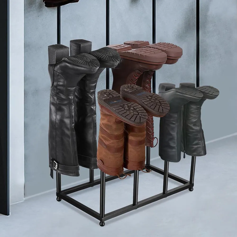 Yescom Tall Boots Organizer Rack Shoes Storage Stand for 4-Pair