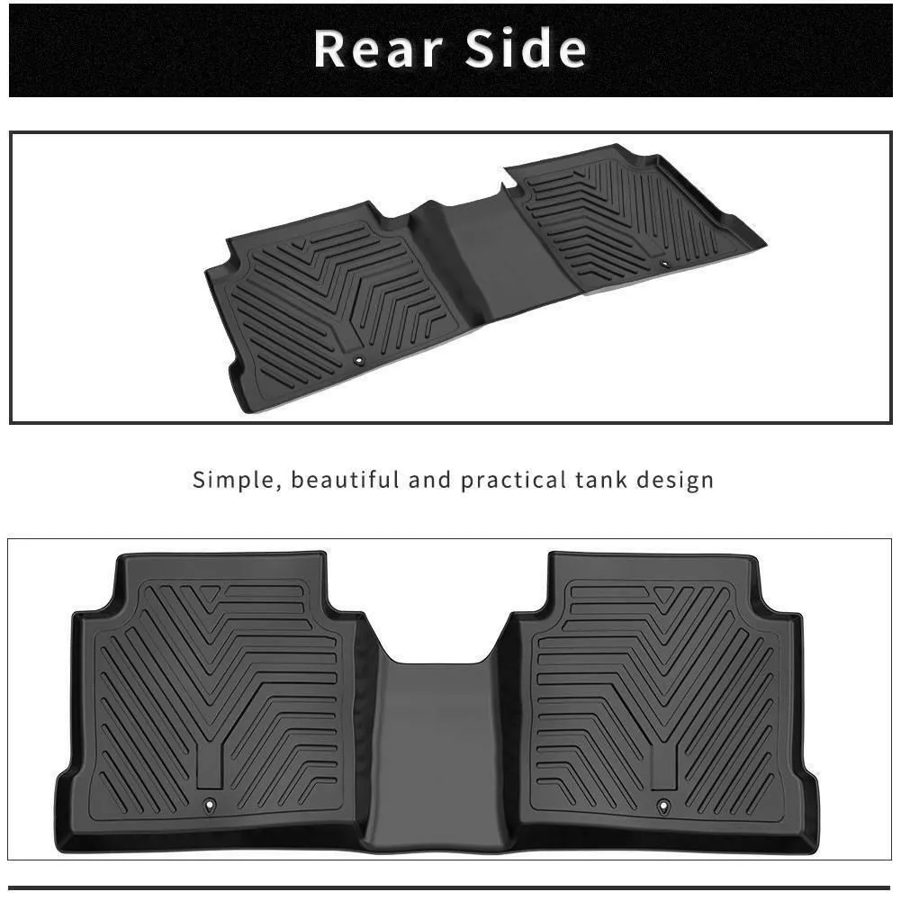 YITAMOTOR® Floor Mats for 2016-2020 Kia Optima, 2015-2019 Hyundai Sonata, 1st & 2nd Row All Weather Protection