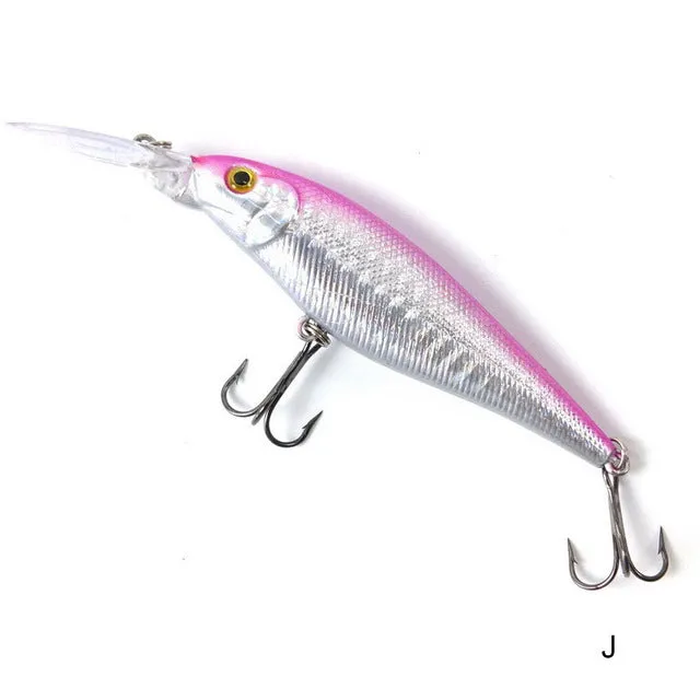 YTQHXY 2017 Good Fishing Lure Minnow 11cm 10g Artificial Hard Bait 6# Hook 3D Eyes Wobbler Crankbait YE-73Y